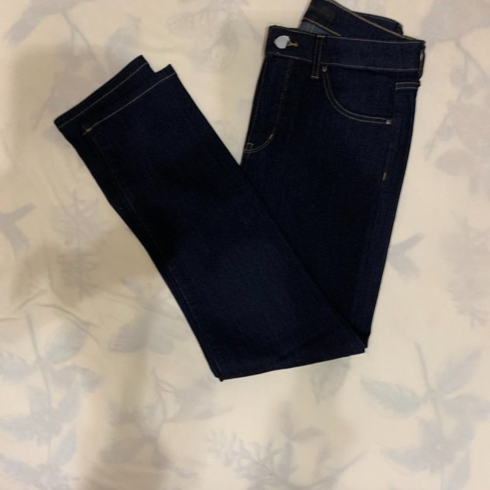 NWOT Uniqlo jeans, 28" actual waist, deep indigo